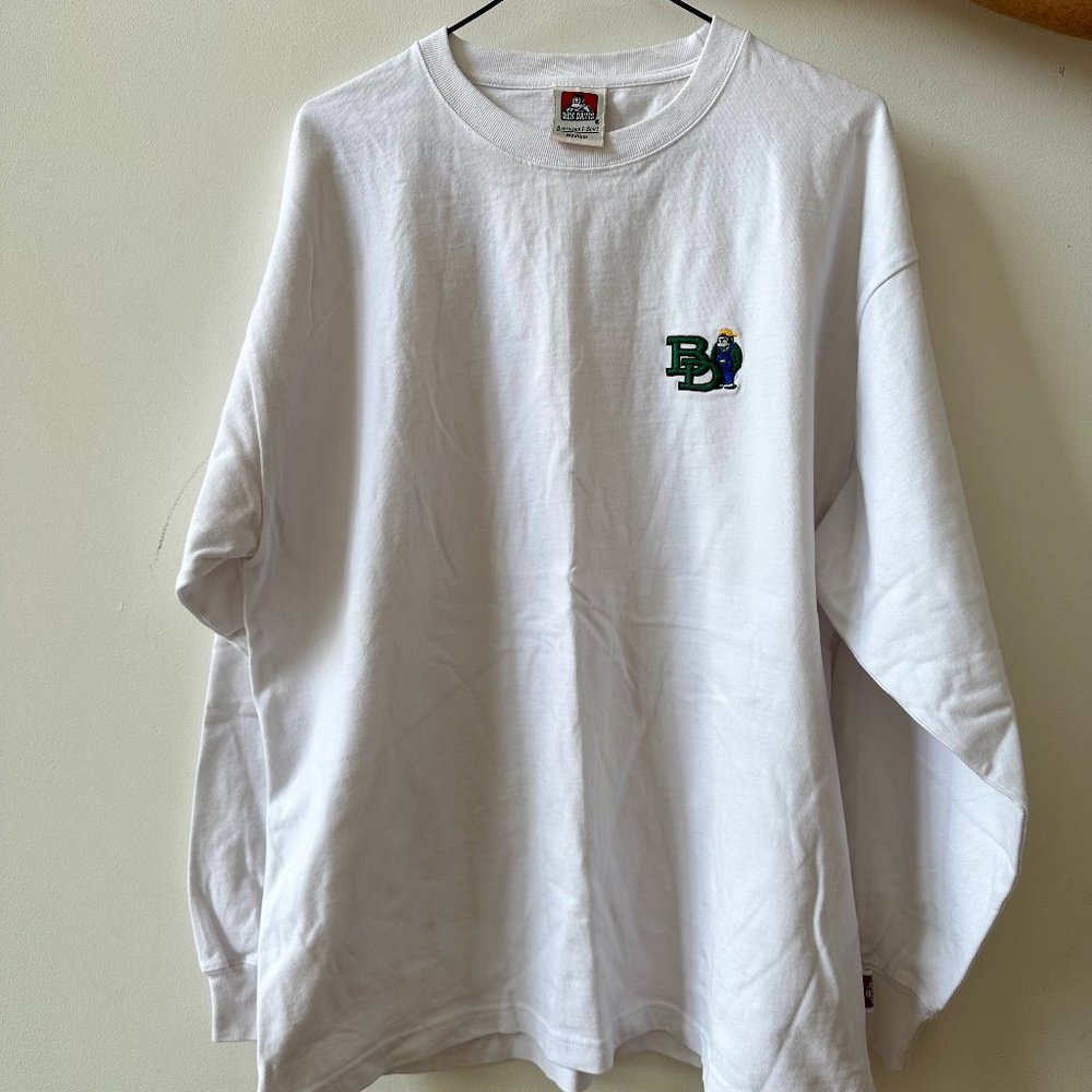 Ben Davis Long Sleeve T-Shirt - Size M - White